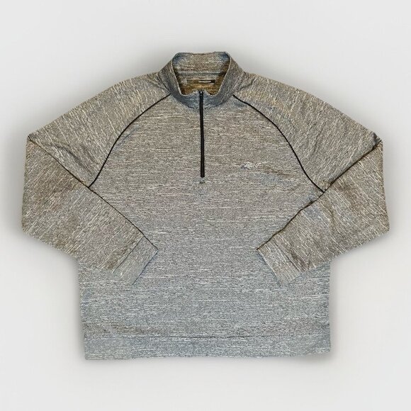 Greg Norman Golf Shark 1/4 Zip Pullover Sweatshirt Men's Size XL Gray Layering - Picture 1 of 8